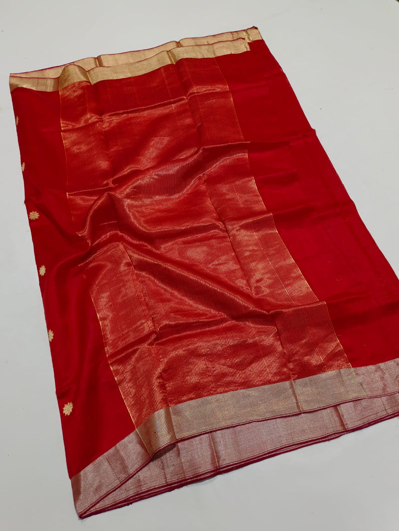 Pure Chanderi Handloom Silk by Silk Saree