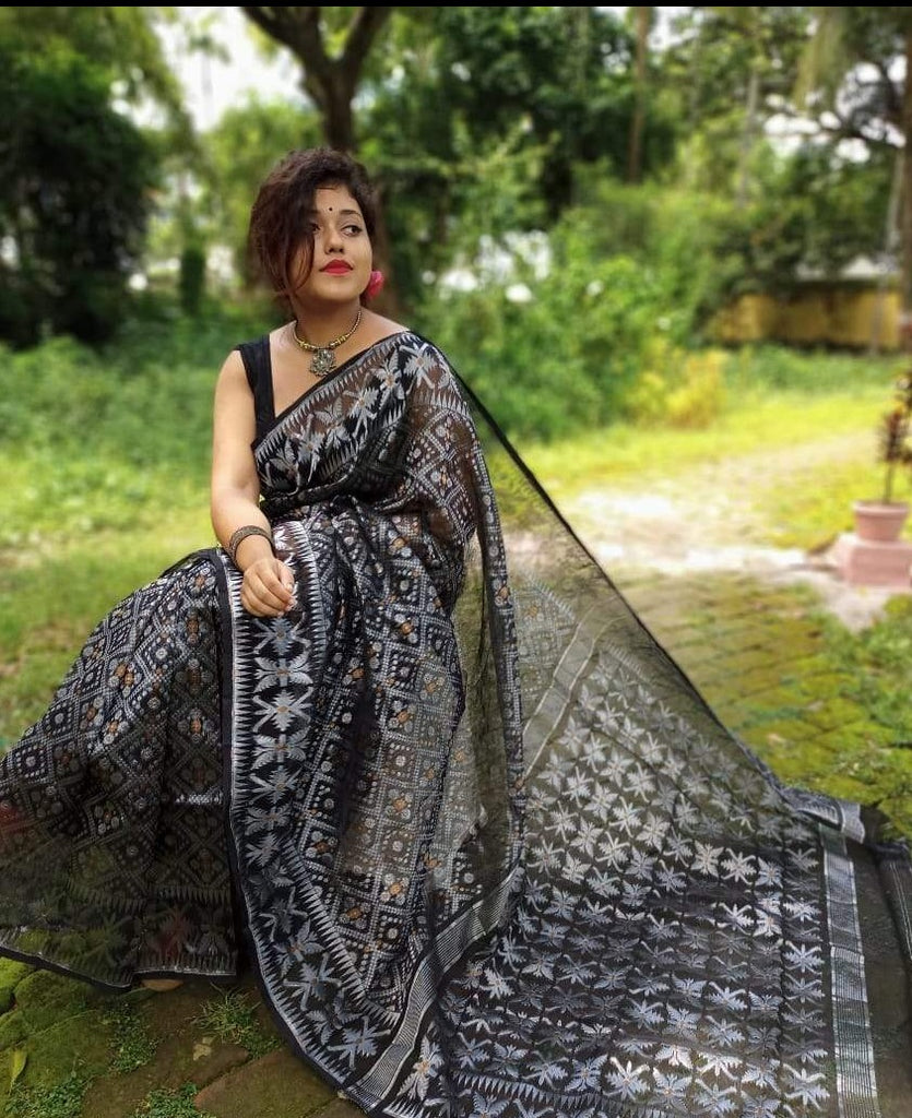 Shop Grey Chinon Silk Ready Pleated Saree Party Wear Online at Best Price |  Cbazaar