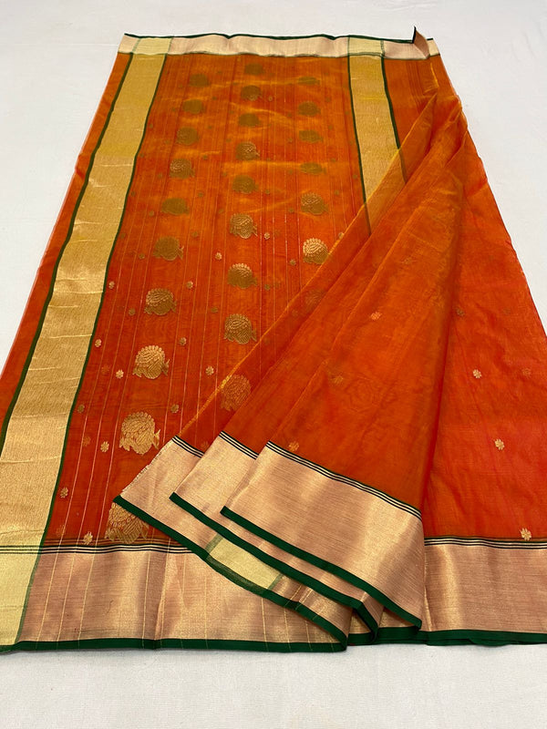 Pure Chanderi Handloom Silk by Silk Saree