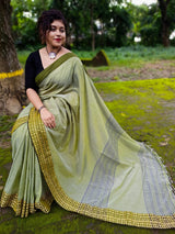 Pure Cotton Saree With Blouse