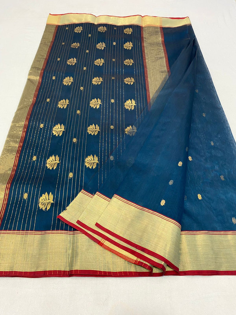 Pure Chanderi Handloom Silk by Silk Saree