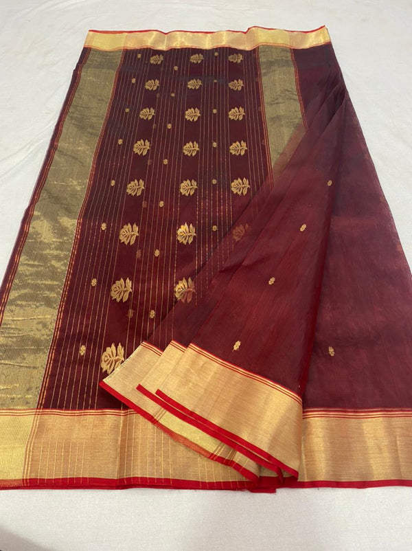 Pure Chanderi Handloom Silk by Silk Saree