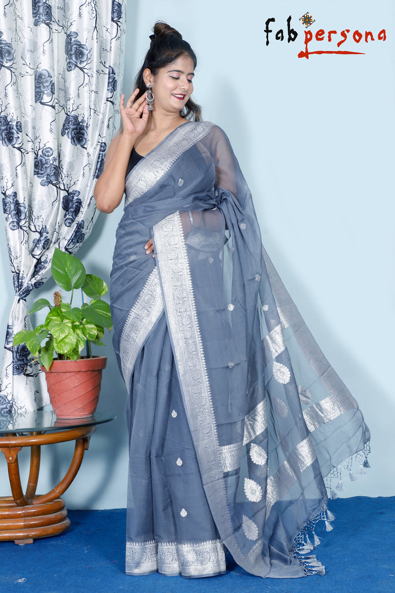 Pure Khaddi Chiffon Georgette Saree