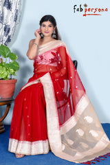 Pure Khaddi Chiffon Georgette Saree (6.2 meter)