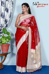 Pure Khaddi Chiffon Georgette Saree (6.2 meter)