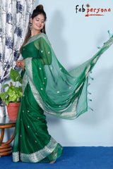 Pure Khaddi Chiffon Georgette Saree (6.2 meter)