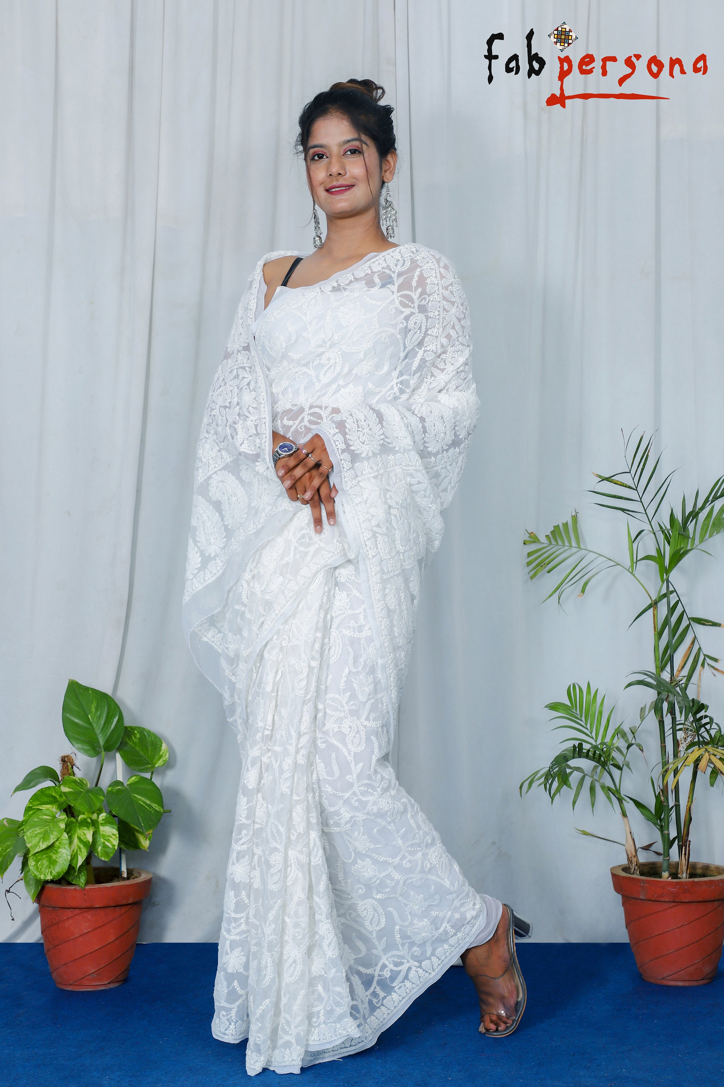 FnkAsia - Chicken Kari Saree- Our bridal wear just came up with a solution  to dress up in this humid summer, without breaking into a sweat! Its  signature chicken kari saree that