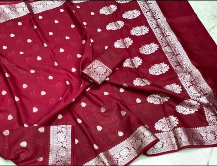 Banarasi Woven Silk Saree ( length- 6.3 meter )