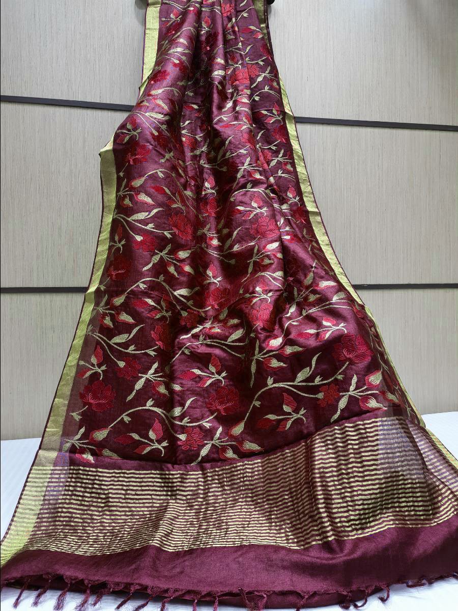 Wedding Saree at Rs 2000 | Wedding Embroidery Saree in Ambala | ID:  11103022588