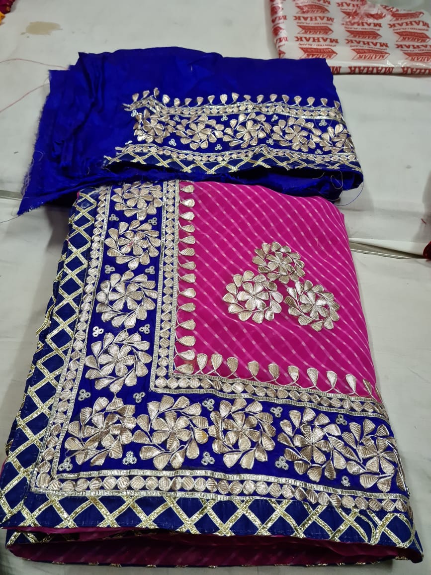 Wedding Special Gota Patti Saree | Marriage Reception Engagement Dress