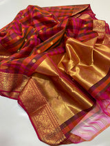 Pure Chanderi Handloom Silk by Silk Saree