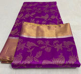 Pure Chanderi Handloom Silk by Silk Saree