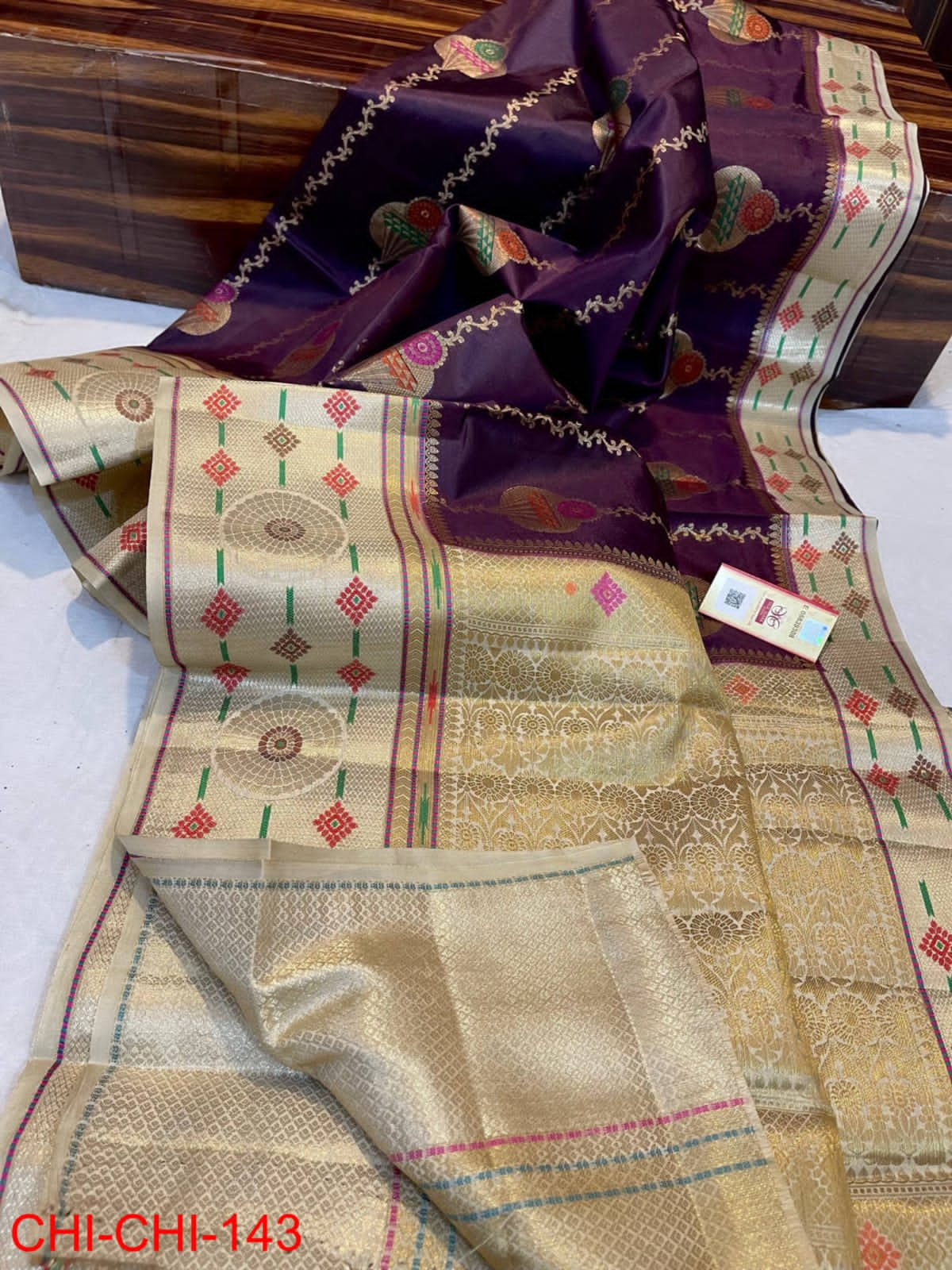 Handwoven Pure Chiniya Silk Saree - Blouse | Silk saree blouse, Saree  blouse, Silk sarees