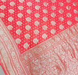 Pure Khaddi Georgette Silk Saree With Water Zari Work