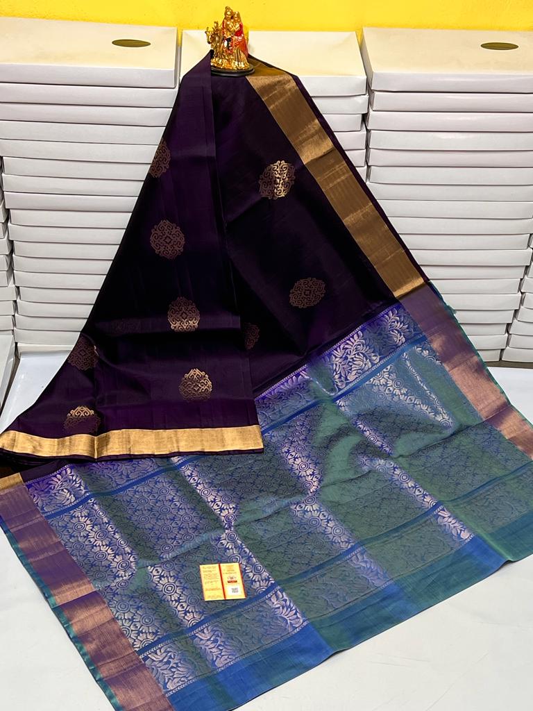 Pure Handloom Kanchipuram Saree With Silk Mark