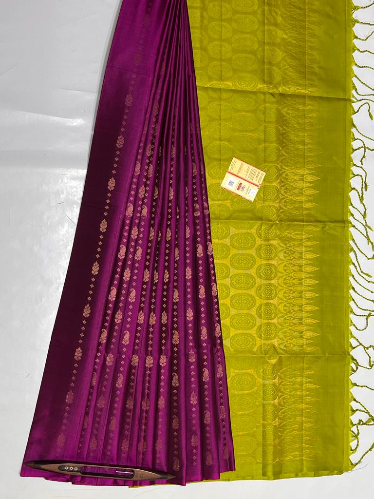 Pure Handloom Kanchipuram Saree With Silk Mark