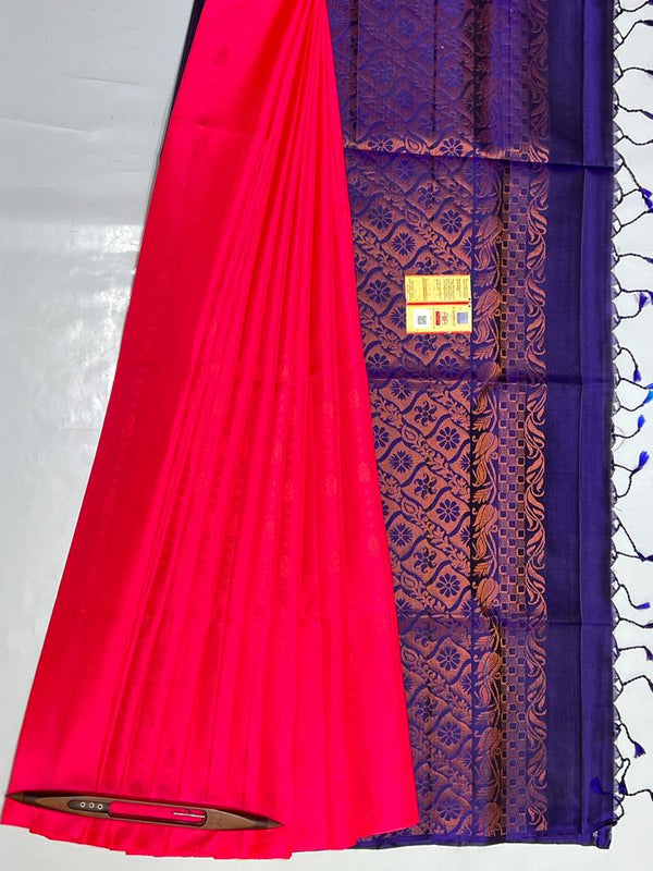 Pure Handloom Kanchipuram Saree With Silk Mark