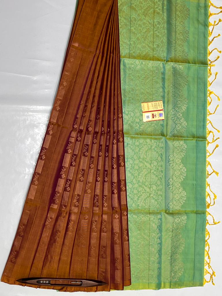 Pure Handloom Kanchipuram Saree With Silk Mark