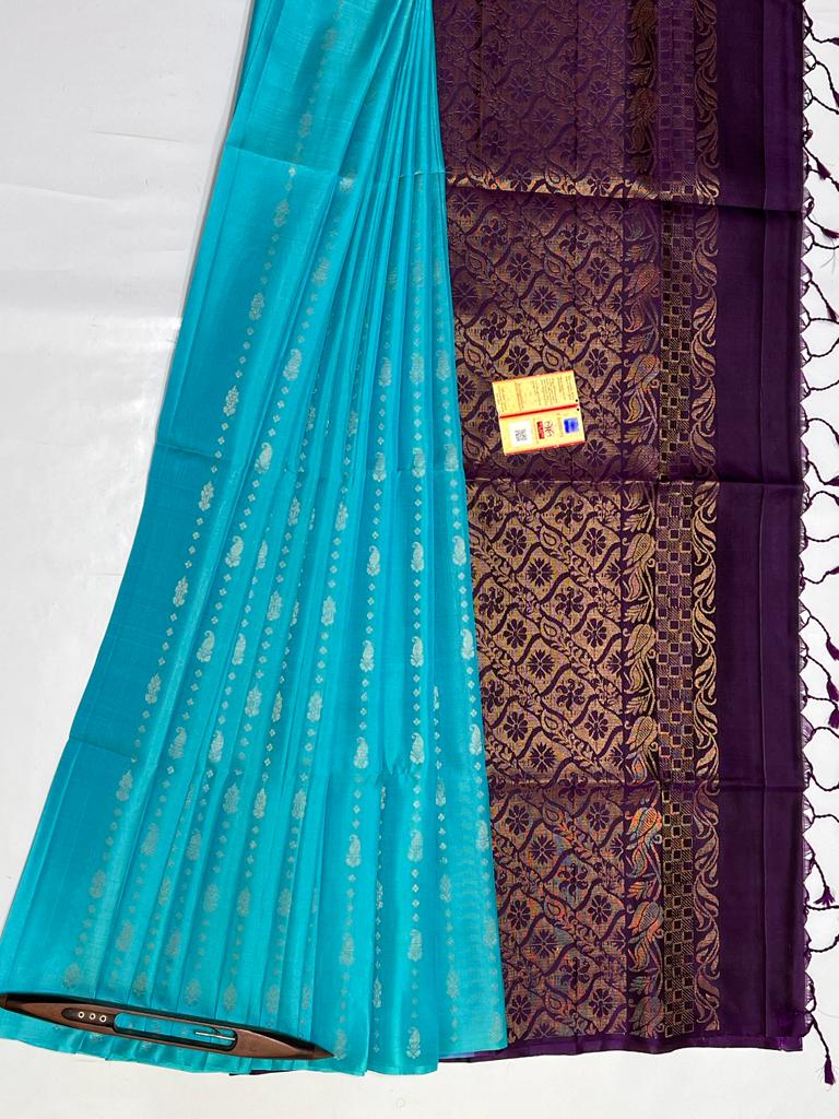 Pure Handloom Kanchipuram Saree With Silk Mark