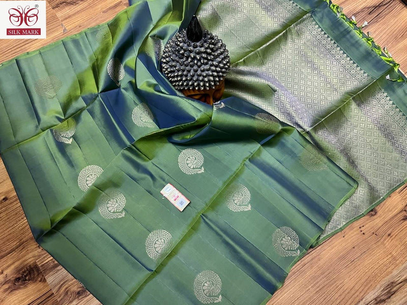 Pure Handloom Kanchipuram Saree With Silk Mark