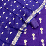 Pure Banarasi Chanderi Resham Mesriced suit with Dupatta.